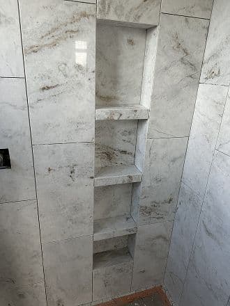 Shower Tile Installation project 7