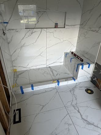 Shower Tile Installation project 6