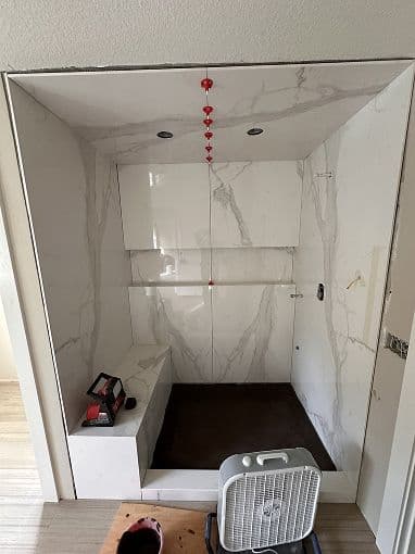 Shower Tile Installation project 30