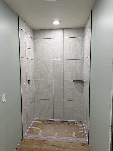 Shower Tile Installation project 49