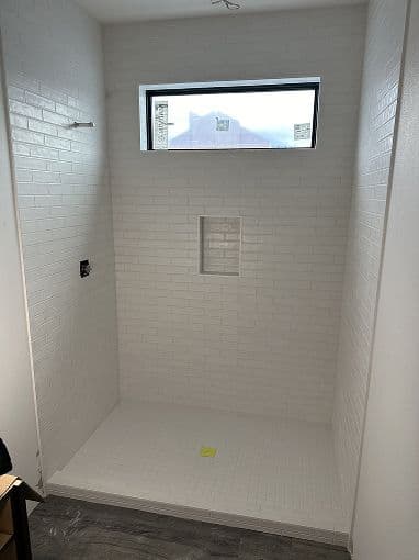 Shower Tile Installation project 51