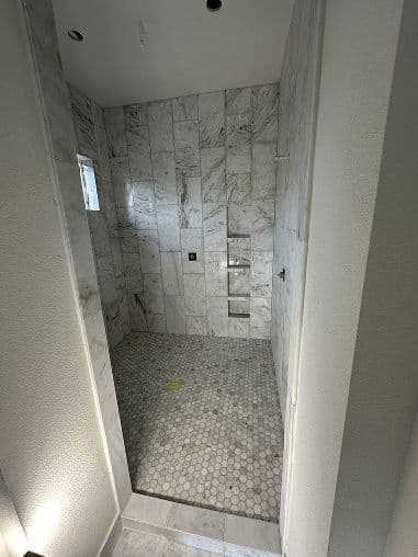 Shower Tile Installation project 39
