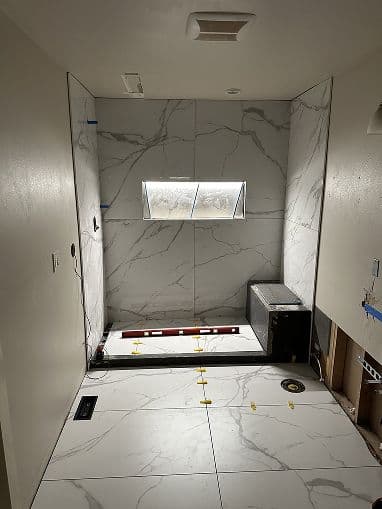 Shower Tile Installation project 22