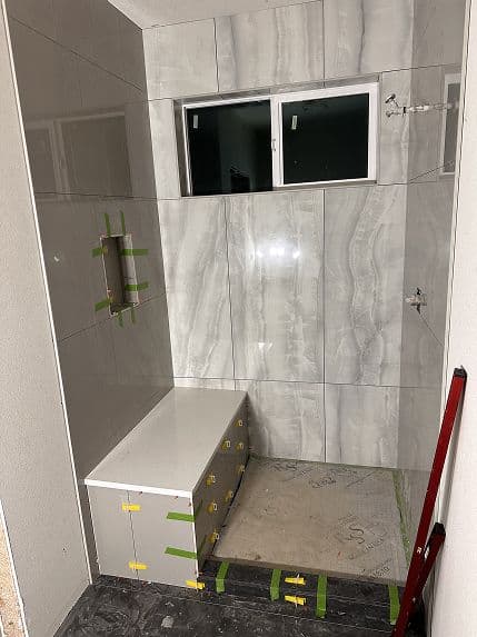 Shower Tile Installation project 46