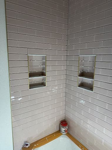 Shower Tile Installation project 21