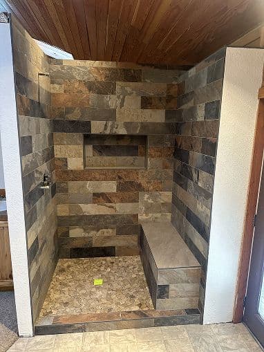 Shower Tile Installation project 31