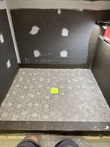 Shower Tile Installation project 43