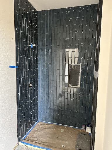 Shower Tile Installation project 32