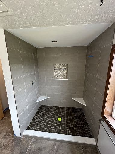 Shower Tile Installation project 37