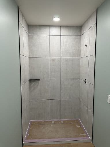 Shower Tile Installation project 41