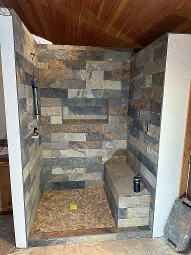 Shower Tile Installation project 34