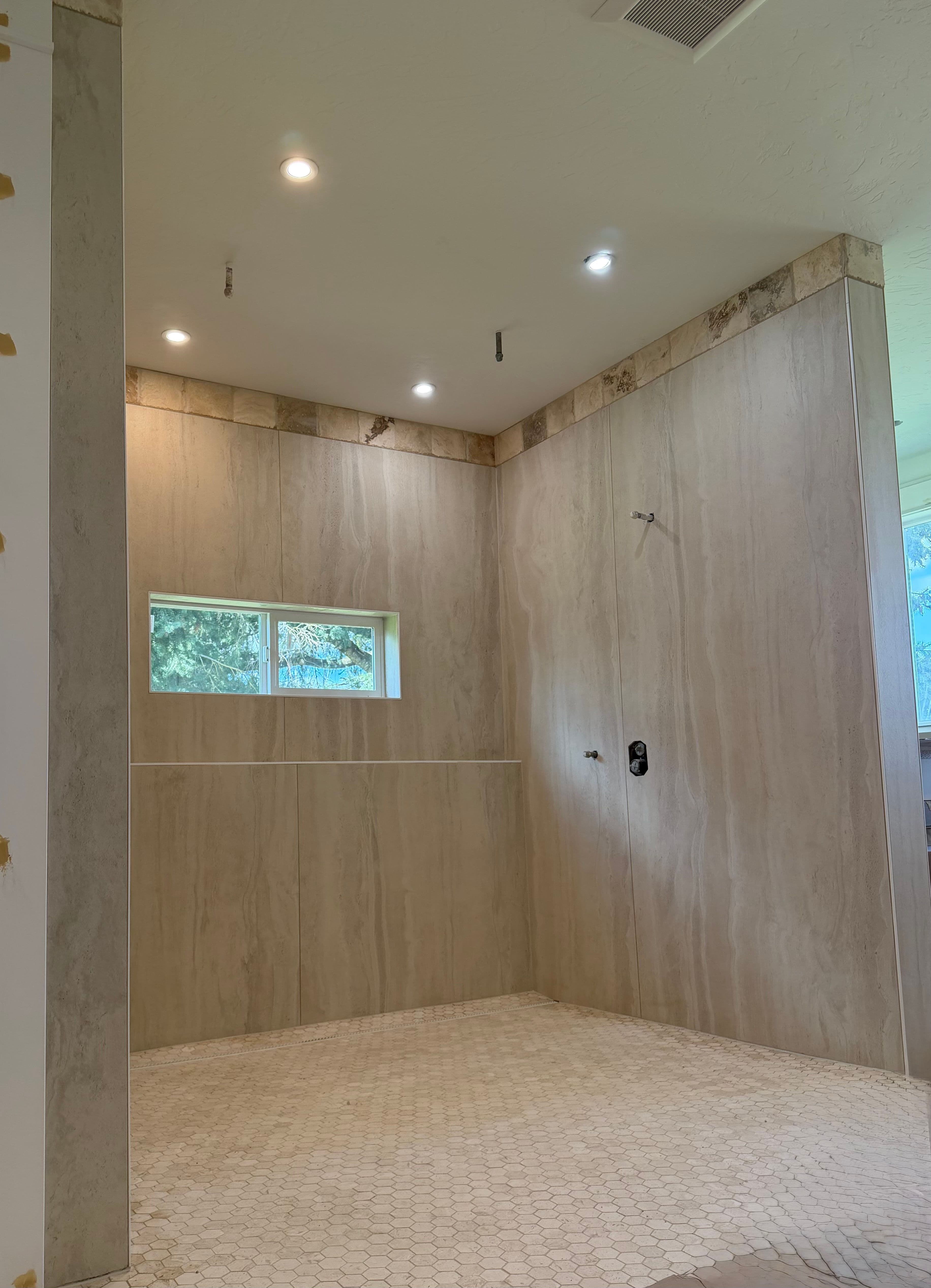 Shower Tile Installation project 10