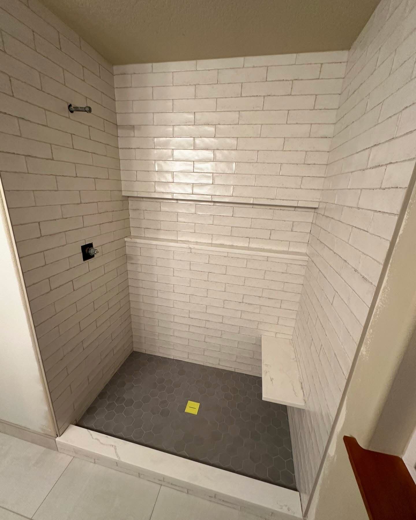 Shower Tile Installation project 11