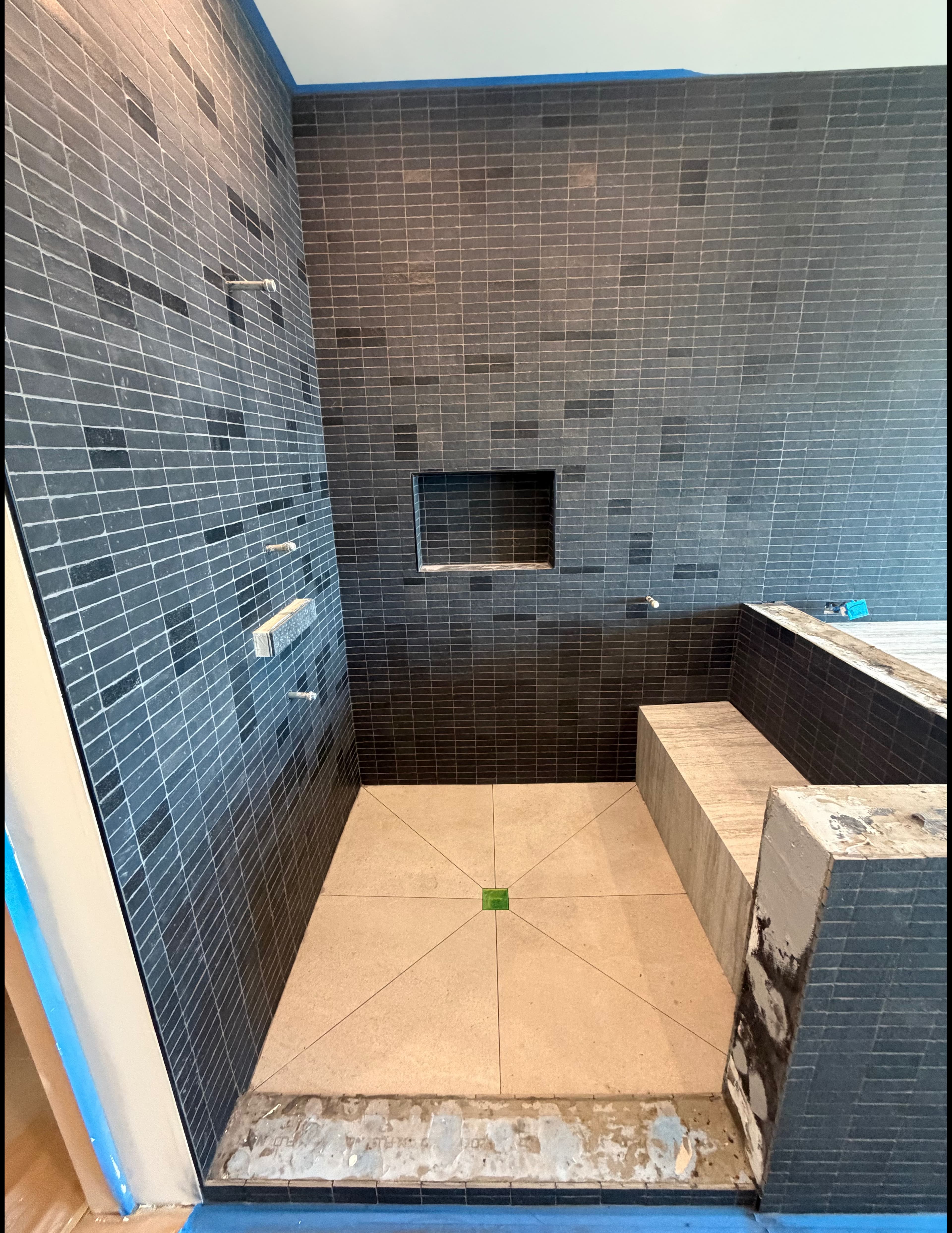 Shower Tile Installation project 2