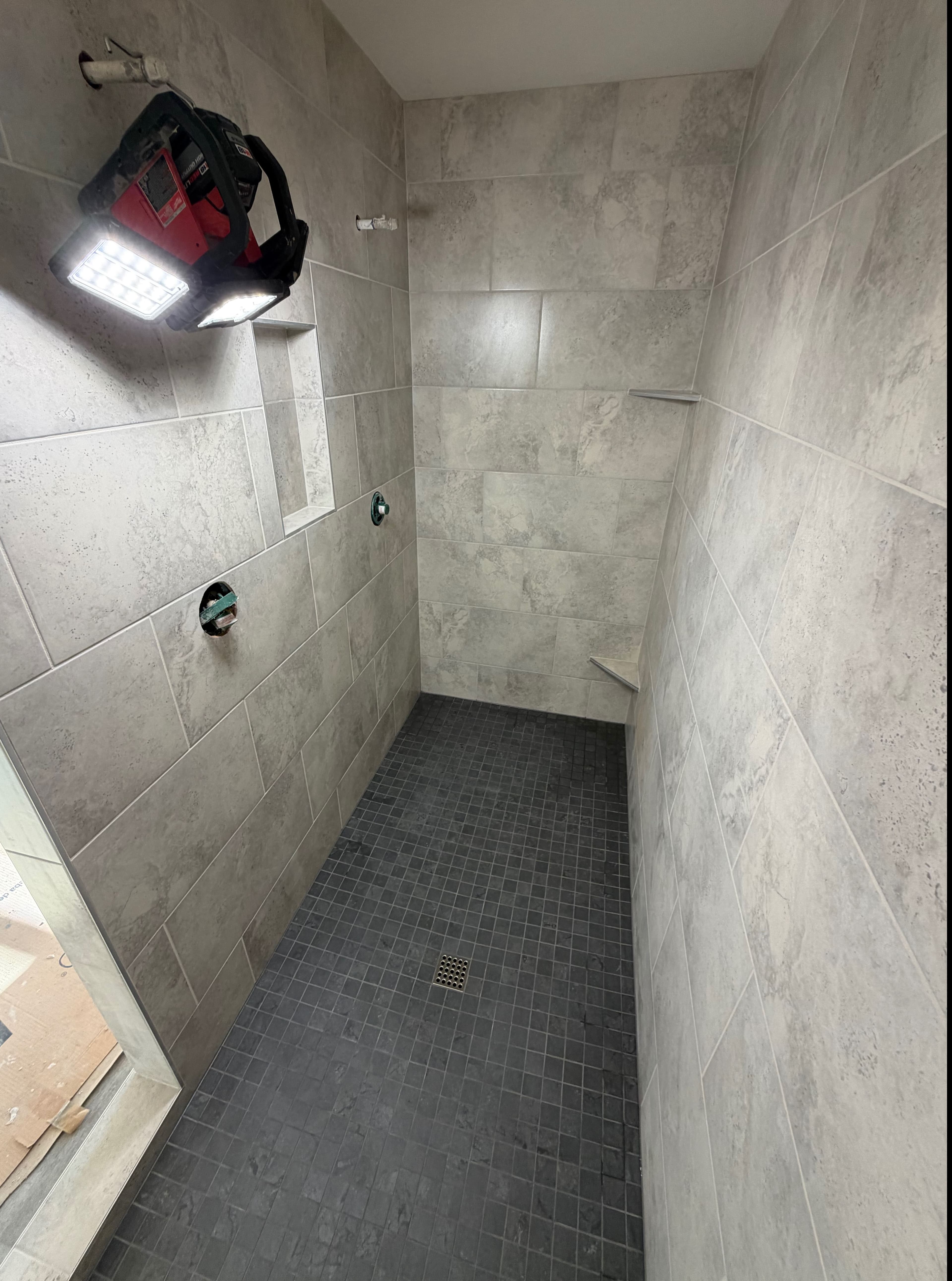 Shower Tile Installation project 2